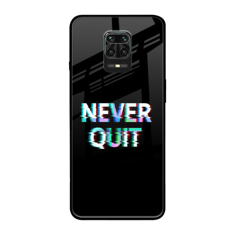 Never Quit Poco M2 Pro Glass Back Cover Online