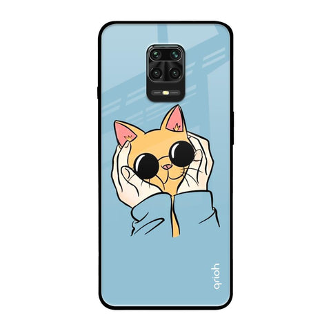 Adorable Cute Kitty Poco M2 Pro Glass Back Cover Online