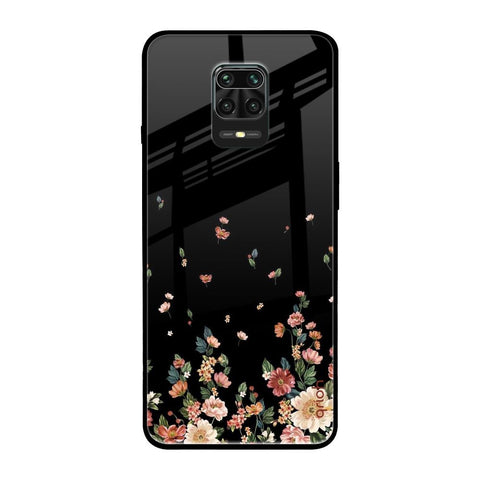 Floating Floral Print Poco M2 Pro Glass Back Cover Online