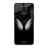 White Angel Wings Poco M2 Pro Glass Back Cover Online