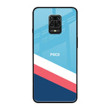 Pink & White Stripes Poco M2 Pro Glass Back Cover Online