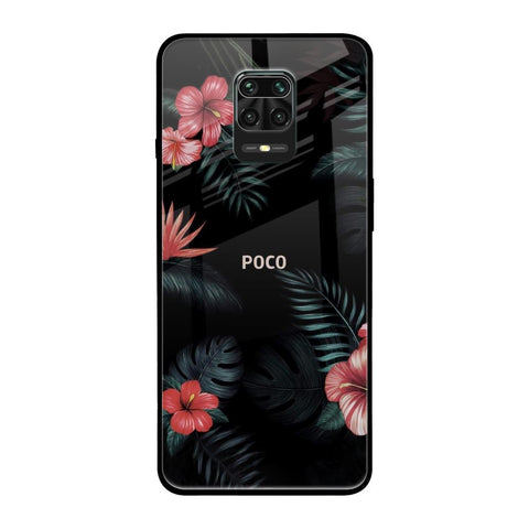 Tropical Art Flower Poco M2 Pro Glass Back Cover Online