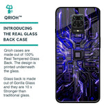 Techno Color Pattern Glass Case For Poco M2 Pro