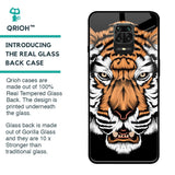 Angry Tiger Glass Case For Poco M2 Pro