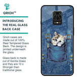 Kitty In Pocket Glass Case For Poco M2 Pro