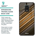 Diagonal Slash Pattern Glass Case for Poco M2 Pro