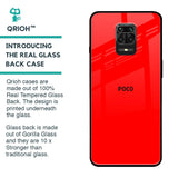 Blood Red Glass Case for Poco M2 Pro