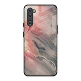 Pink And Grey Marble OnePlus Nord Glass Back Cover Online