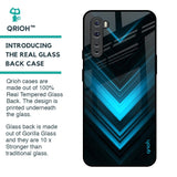 Vertical Blue Arrow Glass Case For OnePlus Nord