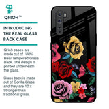 Floral Decorative Glass Case For OnePlus Nord