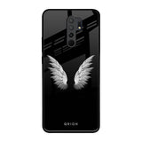 White Angel Wings Redmi 9 prime Glass Back Cover Online