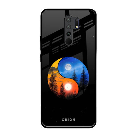 Yin Yang Balance Redmi 9 prime Glass Back Cover Online