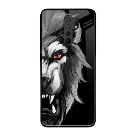 Wild Lion Redmi 9 prime Glass Back Cover Online