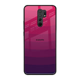 Wavy Pink Pattern Redmi 9 prime Glass Back Cover Online