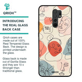 Abstract Faces Glass Case for Redmi 9 prime