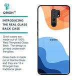 Wavy Color Pattern Glass Case for Redmi 9 prime