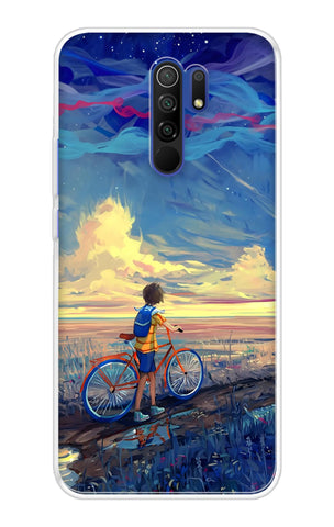 Riding Bicycle to Dreamland Redmi 9 Prime Back Cover