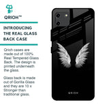 White Angel Wings Glass Case for Realme C11