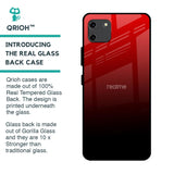 Maroon Faded Glass Case for Realme C11