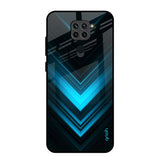 Vertical Blue Arrow Redmi Note 9 Glass Back Cover Online