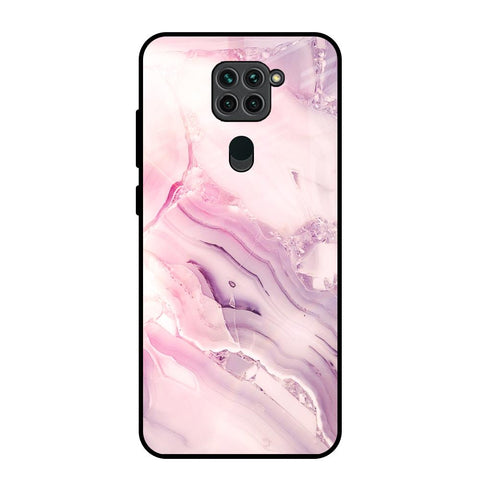 Diamond Pink Gradient Redmi Note 9 Glass Back Cover Online