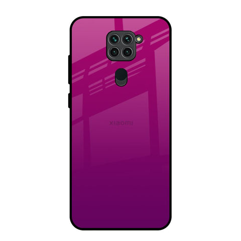 Magenta Gradient Redmi Note 9 Glass Back Cover Online