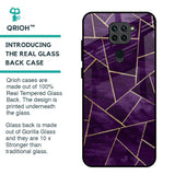 Geometric Purple Glass Case For Redmi Note 9