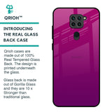 Magenta Gradient Glass Case For Redmi Note 9