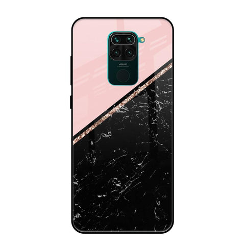 Marble Texture Pink Redmi Note 9 Glass Cases & Covers Online