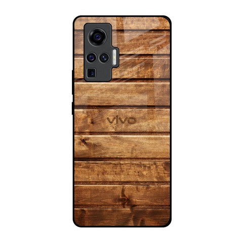 Wooden Planks Vivo X50 Pro Glass Back Cover Online