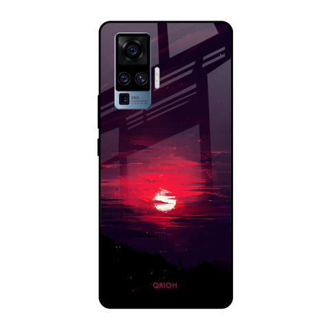Morning Red Sky Vivo X50 Pro Glass Cases & Covers Online