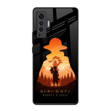 Luffy One Piece Vivo X50 Glass Back Cover Online