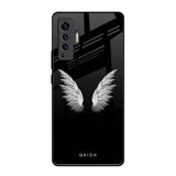 White Angel Wings Vivo X50 Glass Back Cover Online