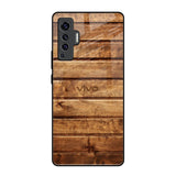 Wooden Planks Vivo X50 Glass Back Cover Online