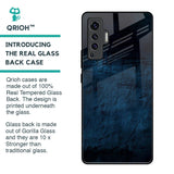 Dark Blue Grunge Glass Case for Vivo X50