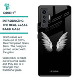 White Angel Wings Glass Case for Vivo X50