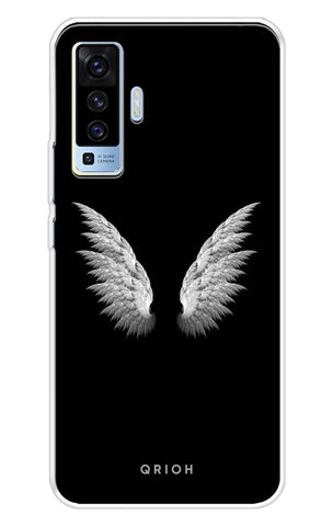 White Angel Wings Vivo X50 Back Cover