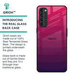 Wavy Pink Pattern Glass Case for Oppo Reno4 Pro