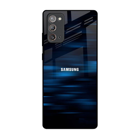Blue Rough Abstract Samsung Galaxy Note 20 Glass Back Cover Online