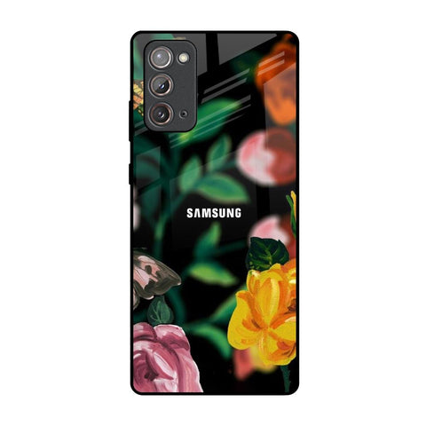 Flowers & Butterfly Samsung Galaxy Note 20 Glass Back Cover Online