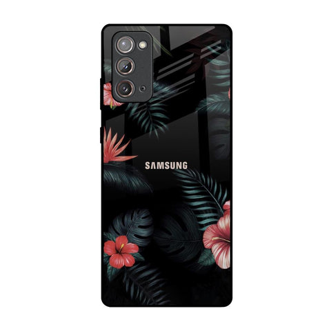 Tropical Art Flower Samsung Galaxy Note 20 Glass Back Cover Online