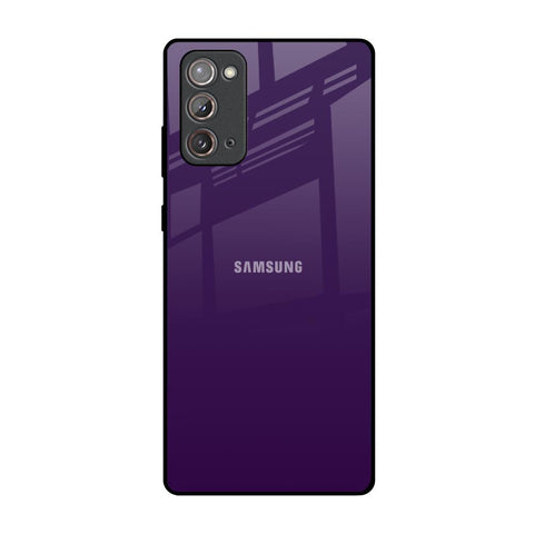 Dark Purple Samsung Galaxy Note 20 Glass Back Cover Online
