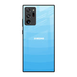 Wavy Blue Pattern Samsung Galaxy Note 20 Ultra Glass Back Cover Online