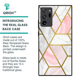 Geometrical Marble Glass Case for Samsung Galaxy Note 20 Ultra