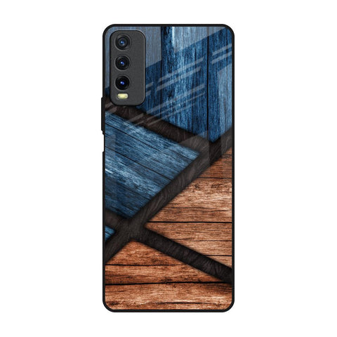 Wooden Tiles Vivo Y20 Glass Back Cover Online