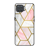 Geometrical Marble Oppo F17 Pro Glass Back Cover Online
