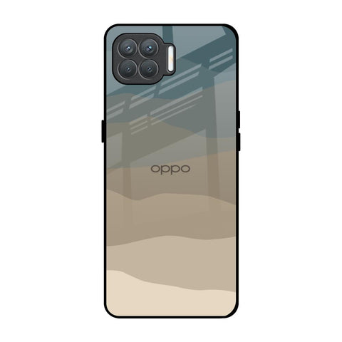 Abstract Mountain Pattern Oppo F17 Pro Glass Back Cover Online