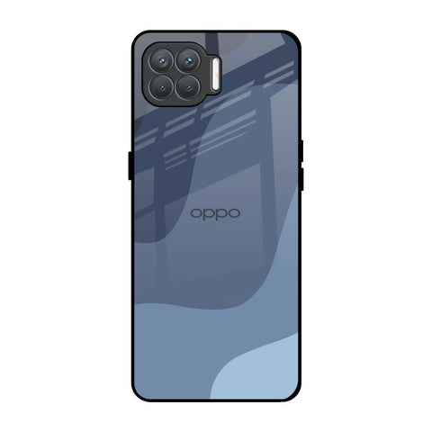 Navy Blue Ombre Oppo F17 Pro Glass Back Cover Online