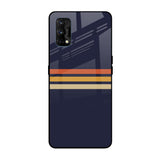 Tricolor Stripes Realme 7 Pro Glass Cases & Covers Online