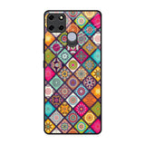 Multicolor Mandala Realme C12 Glass Back Cover Online